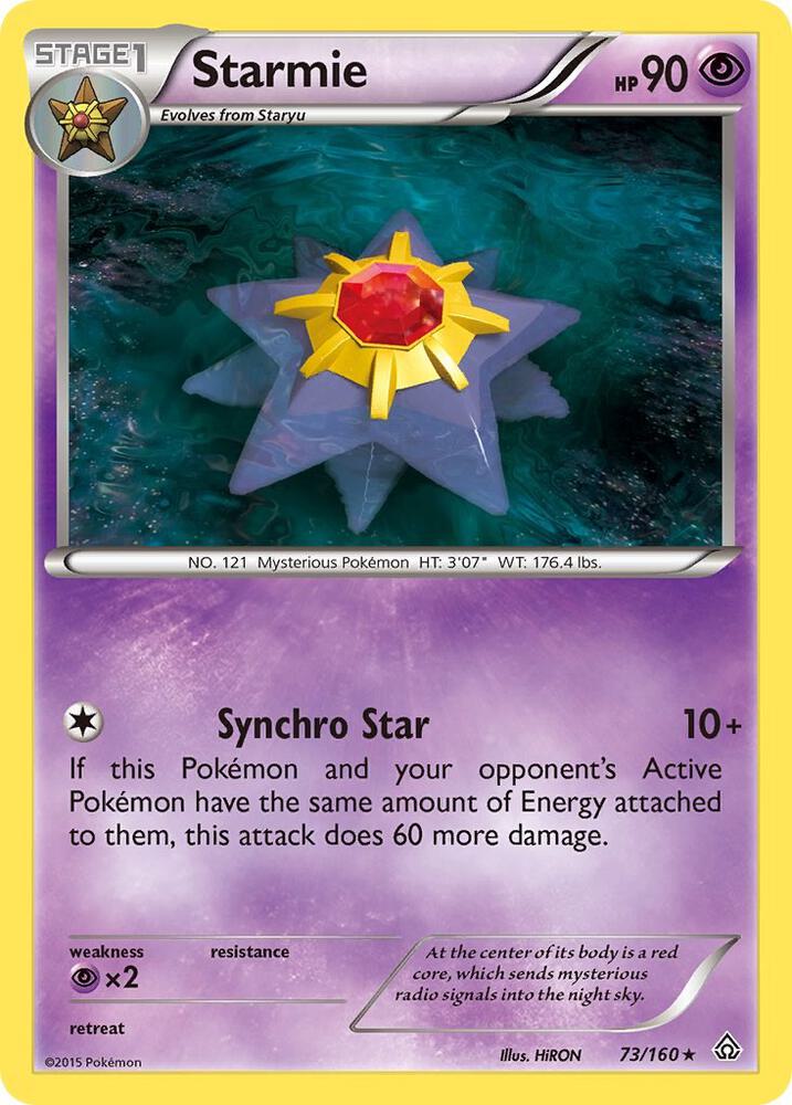 Starmie 73/160 card from XY - Primal Clash
