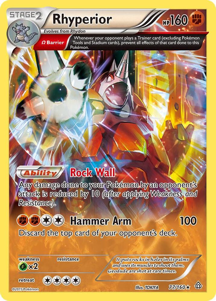 Rhyperior (Omega) 77/160 card from XY - Primal Clash