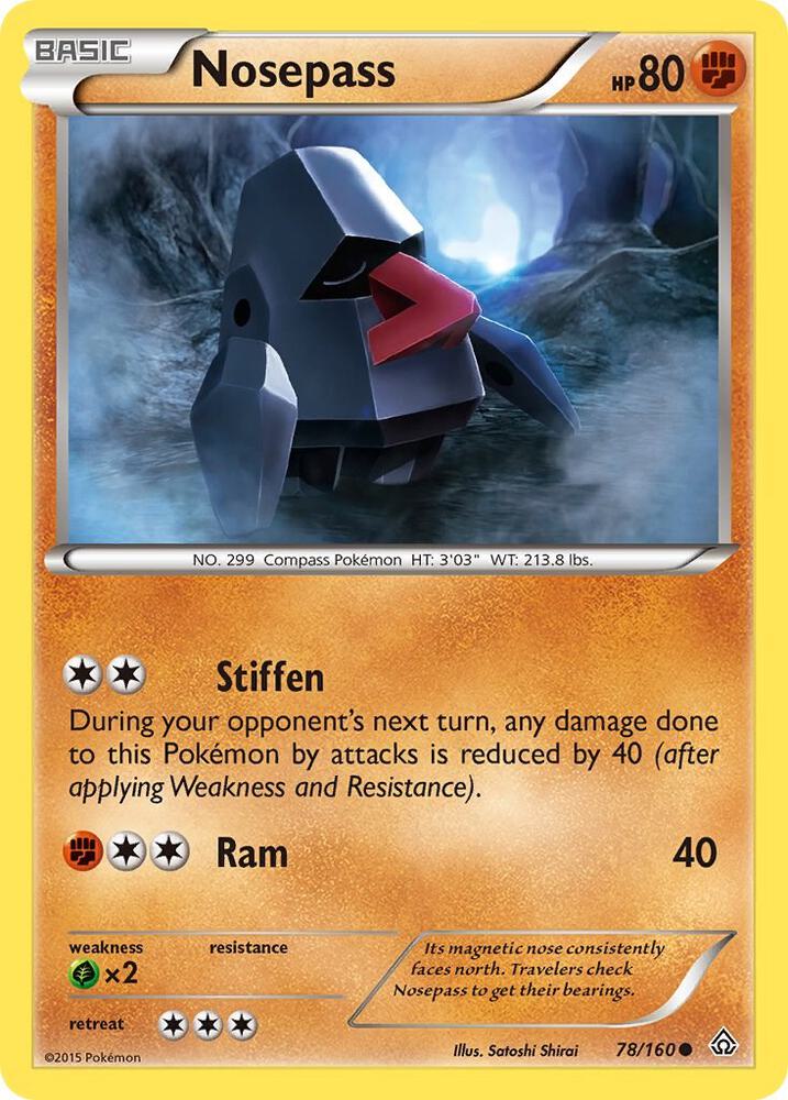 Nosepass 78/160 card from XY - Primal Clash