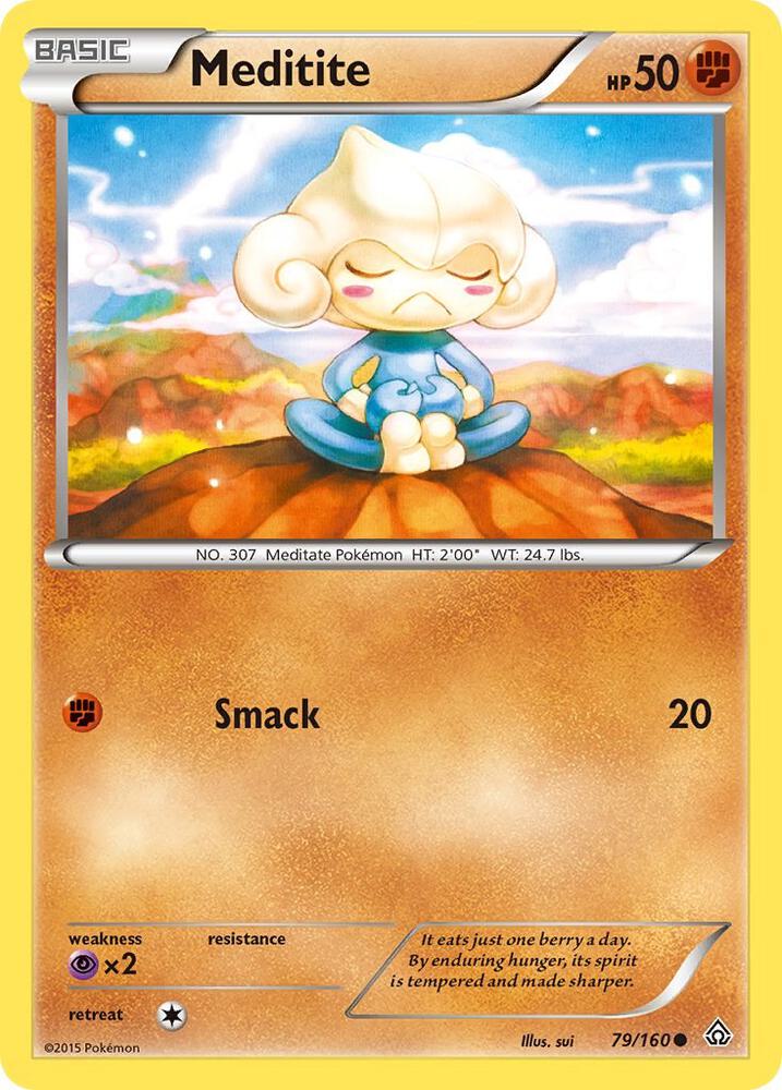 Meditite 79/160 card from XY - Primal Clash