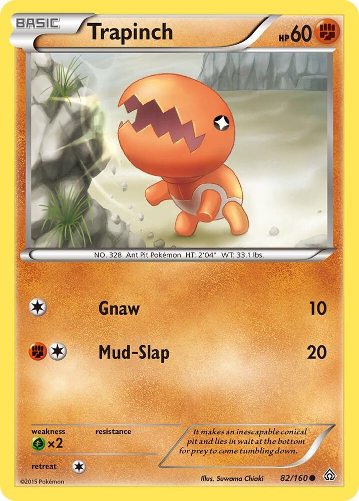 Trapinch 82/160 card from XY - Primal Clash