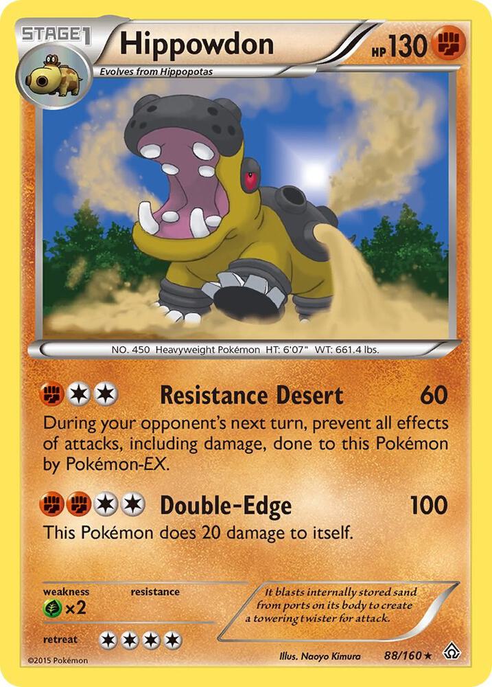 Hippowdon 88/160 card from XY - Primal Clash