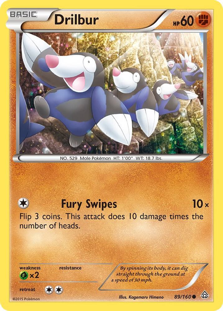 Drilbur 89/160 card from XY - Primal Clash