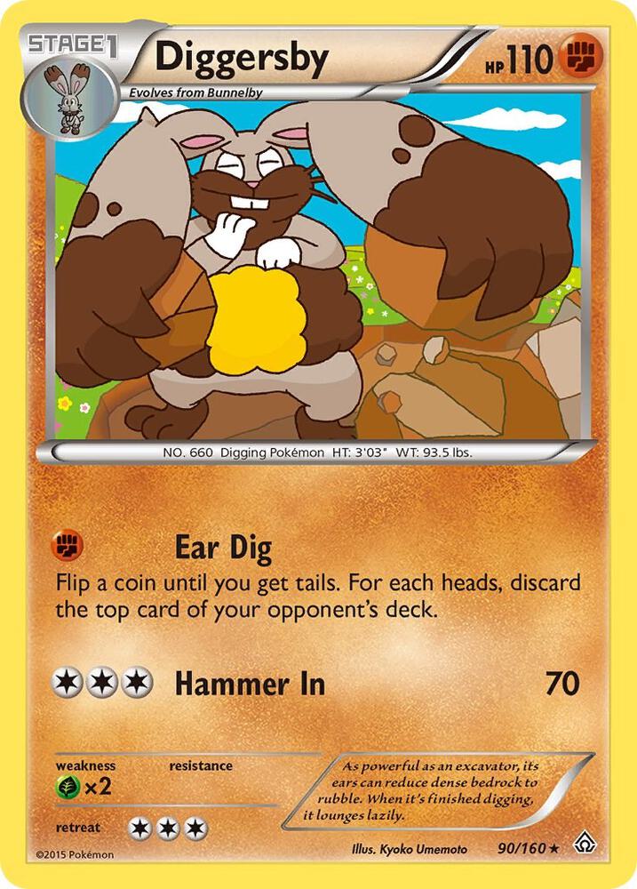 Diggersby 90/160 card from XY - Primal Clash