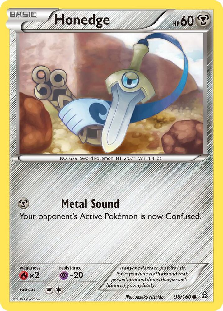 Honedge 98/160 card from XY - Primal Clash