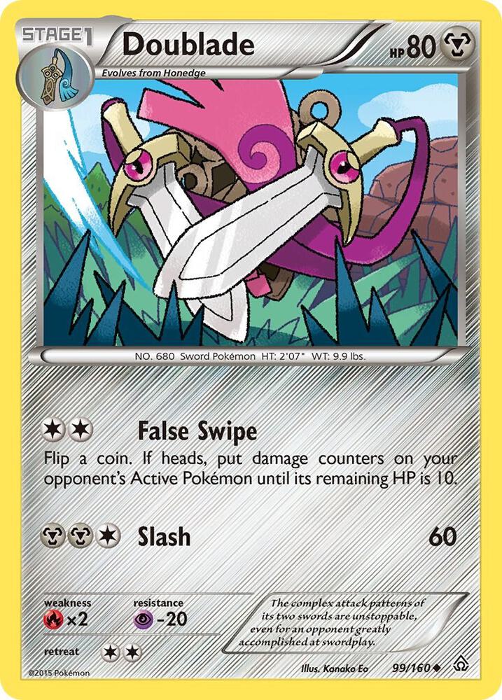 Doublade 99/160 card from XY - Primal Clash