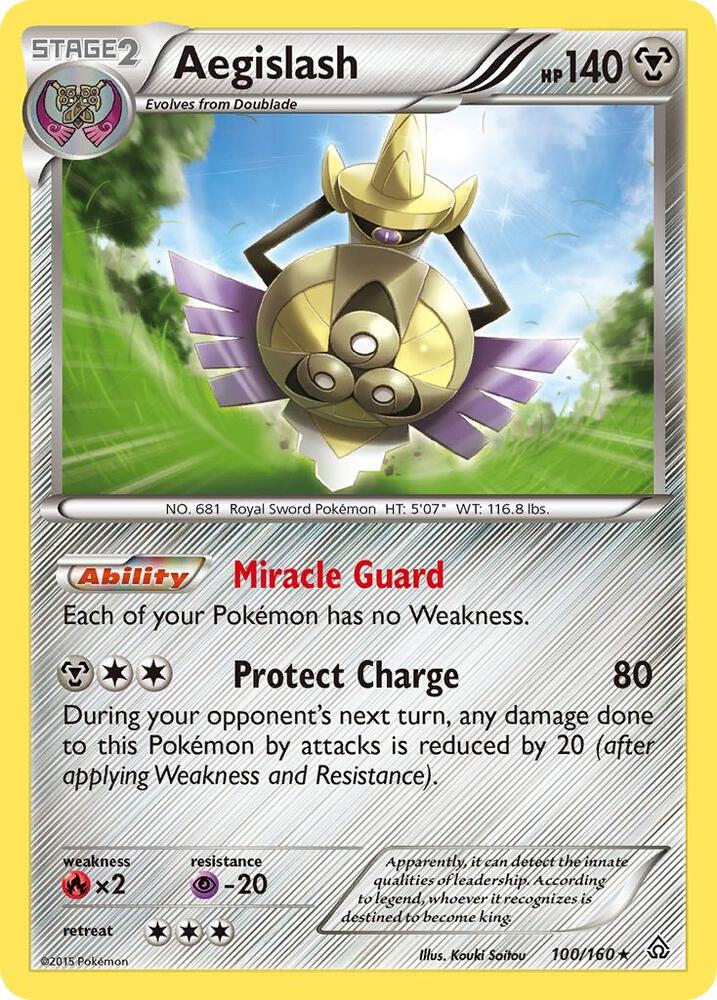 Aegislash 100/160 card from XY - Primal Clash