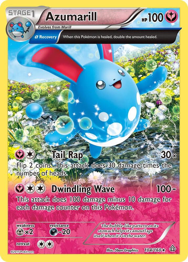 Azumarill (Alpha) 104/160 card from XY - Primal Clash