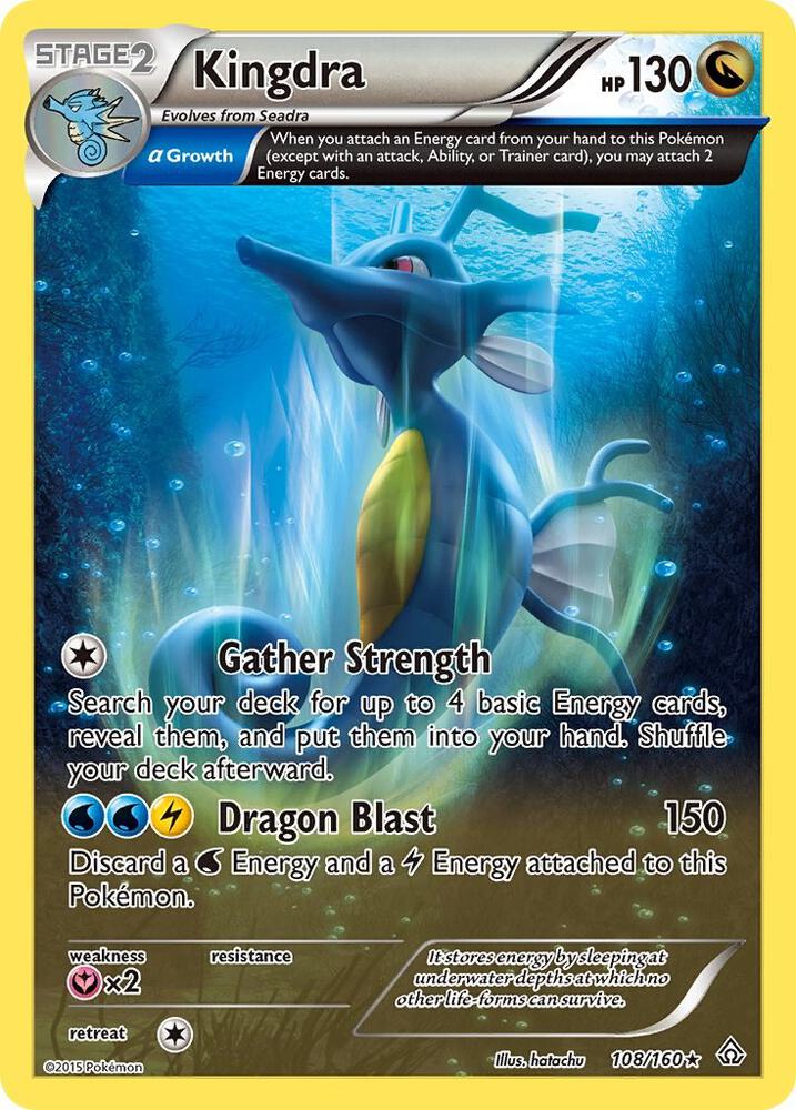 Kingdra (Alpha) 108/160 card from XY - Primal Clash