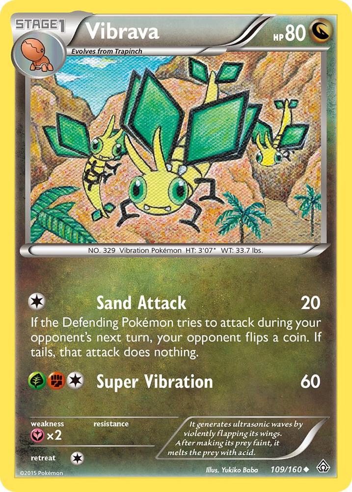 Vibrava 109/160 card from XY - Primal Clash