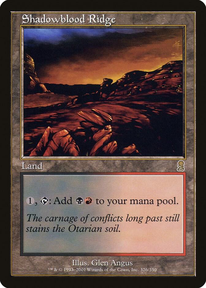 Shadowblood Ridge 326 card from Odyssey