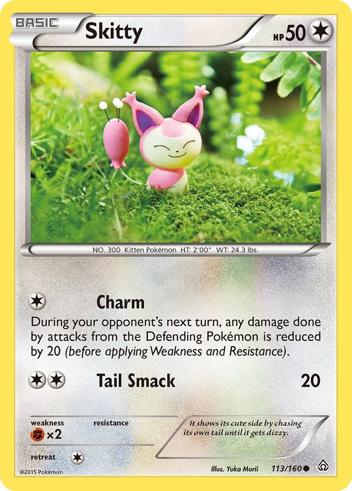 Skitty 113/160 card from XY - Primal Clash
