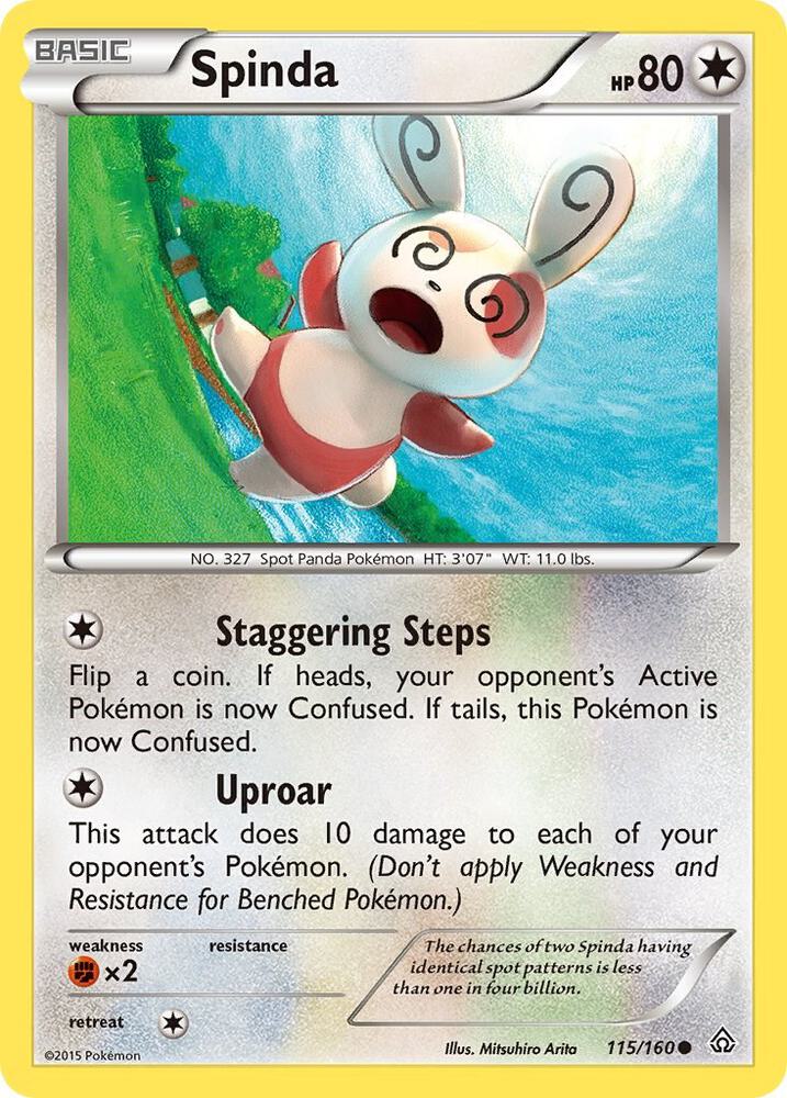 Spinda 115/160 card from XY - Primal Clash