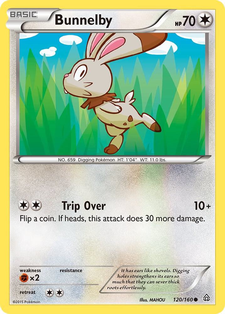 Bunnelby 120/160 card from XY - Primal Clash