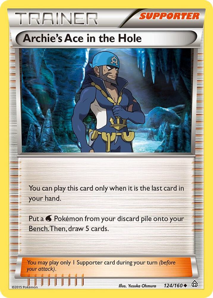 Archie's Ace in the Hole 124/160 card from XY - Primal Clash