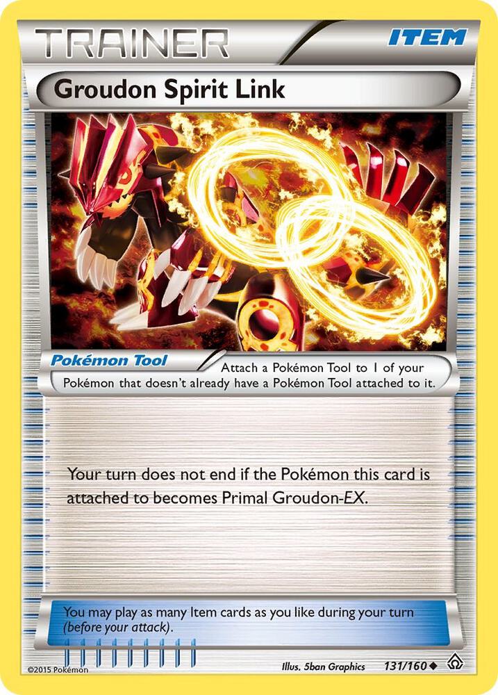 Groudon Spirit Link 131/160 card from XY - Primal Clash