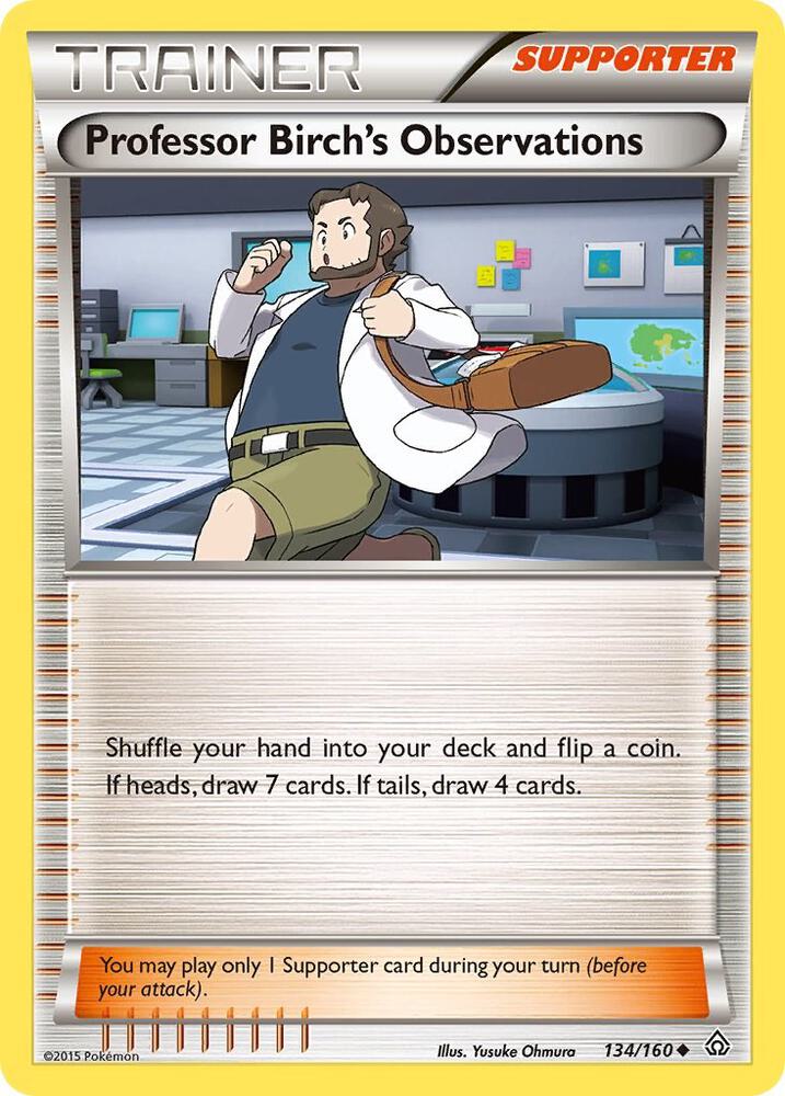 Professor Birch's Observations 134/160 card from XY - Primal Clash
