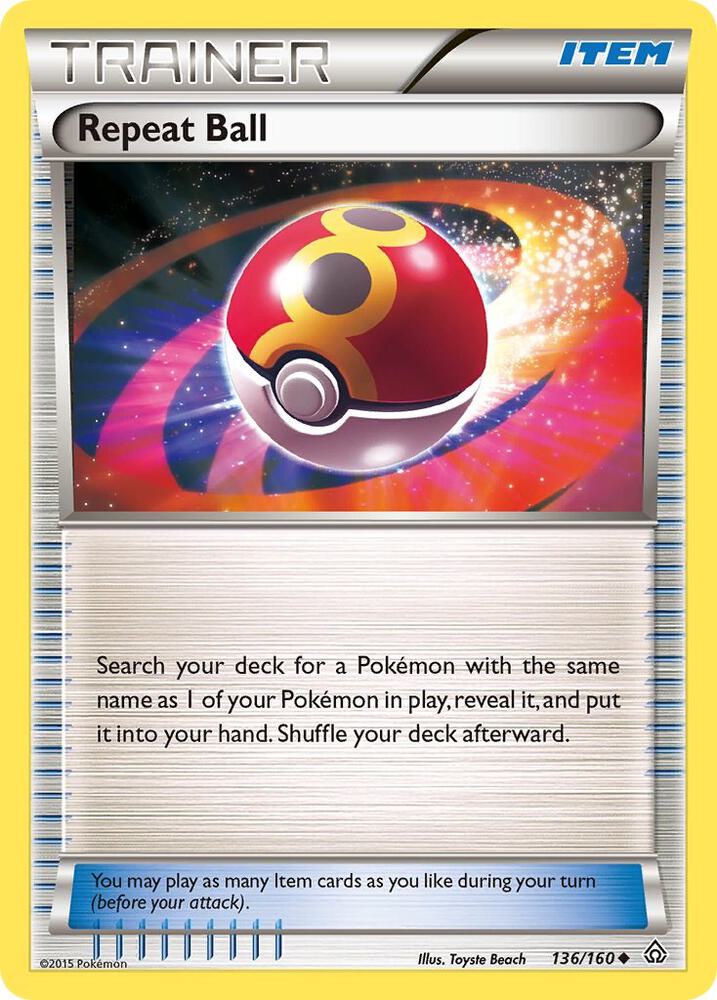 Repeat Ball 136/160 card from XY - Primal Clash