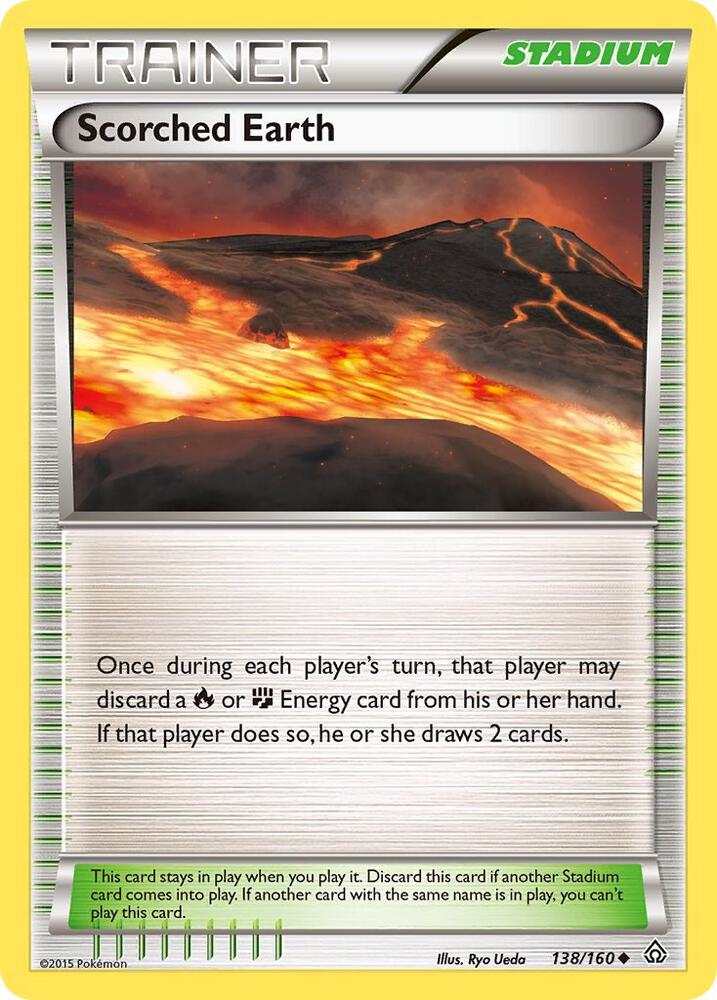 Scorched Earth 138/160 card from XY - Primal Clash