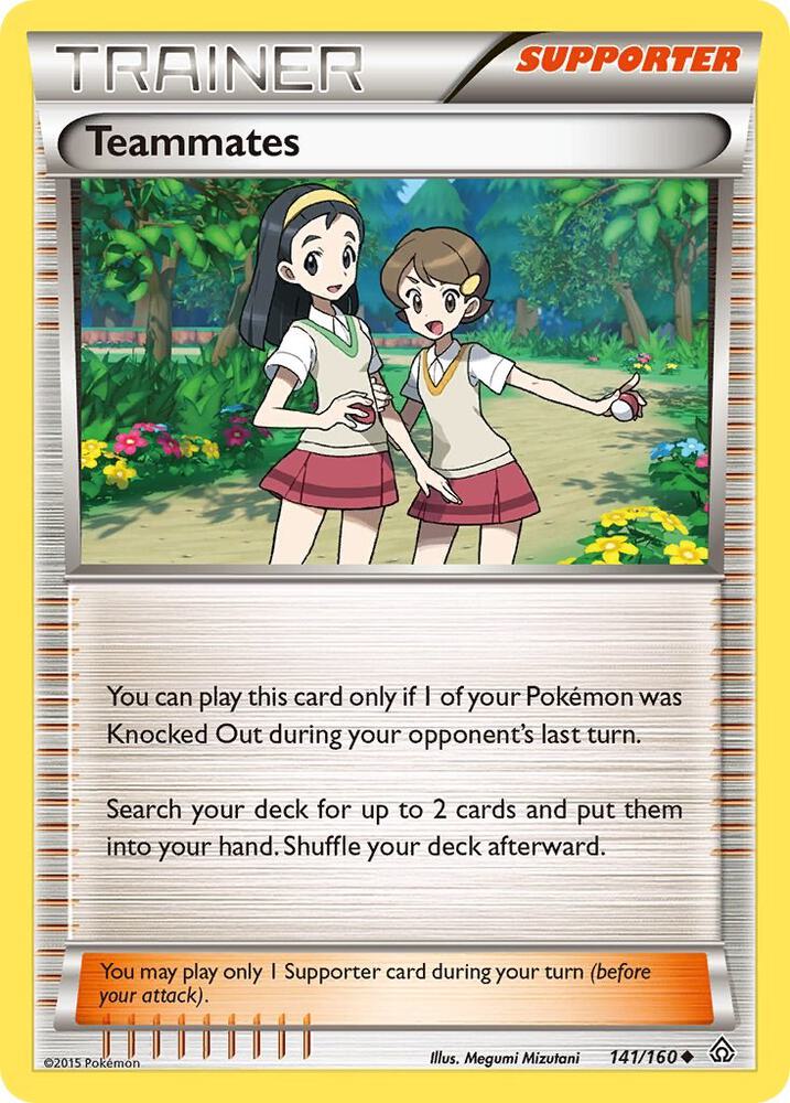 Teammates 141/160 card from XY - Primal Clash