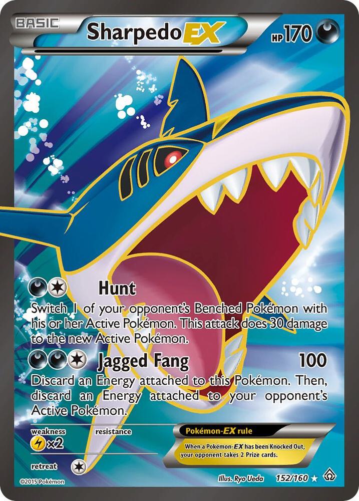 Sharpedo EX (152 Full Art) 152/160 card from XY - Primal Clash