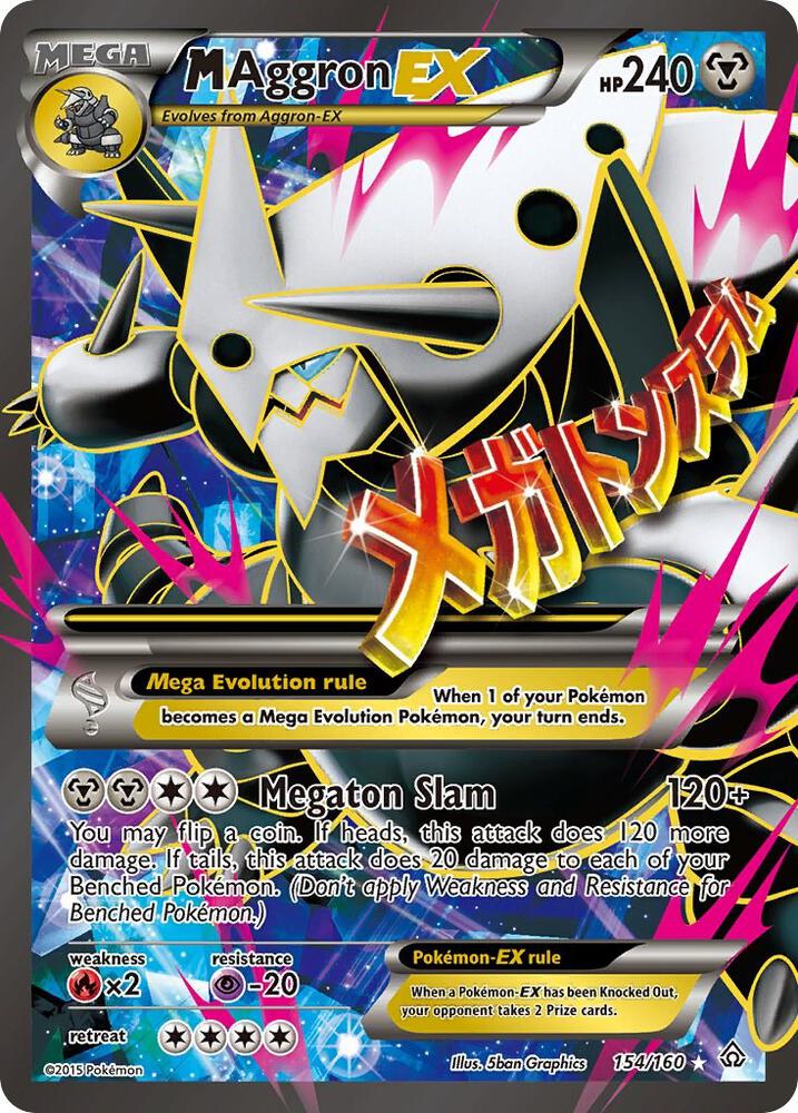 M Aggron EX (154 Full Art) 154/160 card from XY - Primal Clash