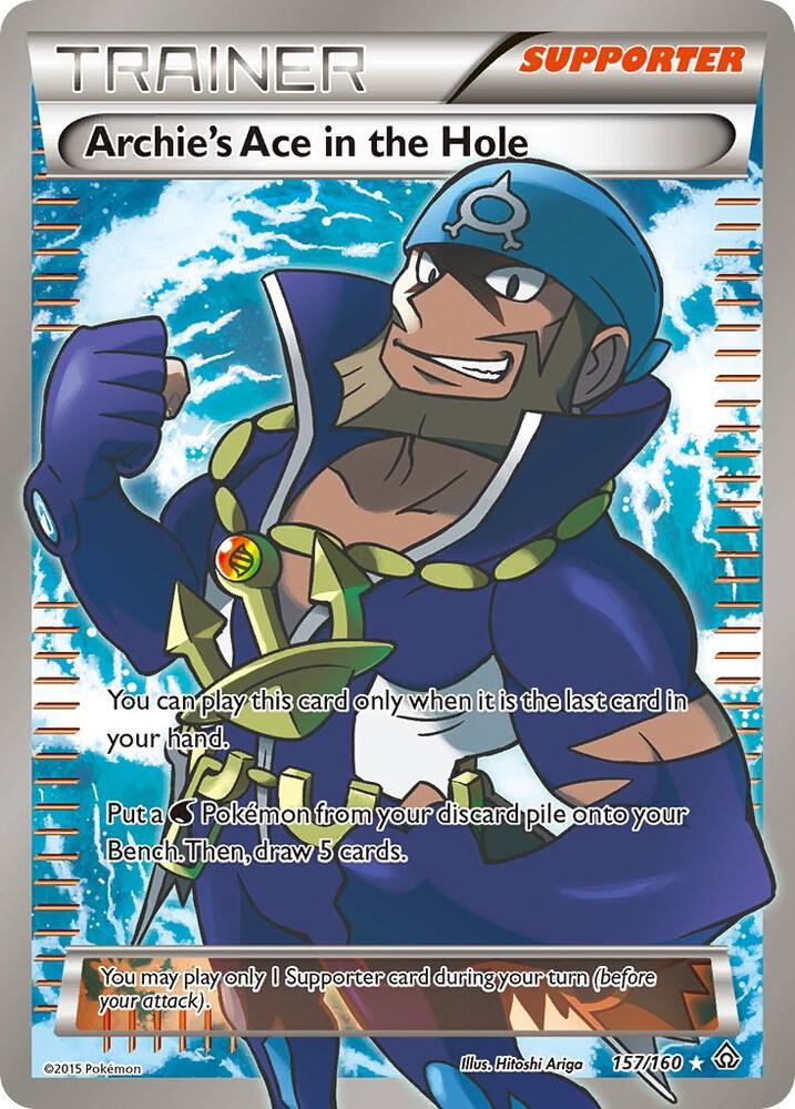Archie's Ace in the Hole (157 Full Art) 157/160 card from XY - Primal Clash