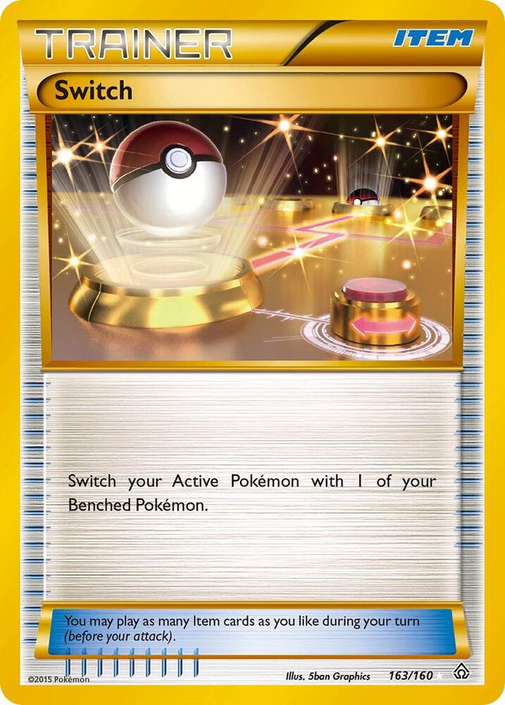Switch (163 Secret Rare) 163/160 card from XY - Primal Clash