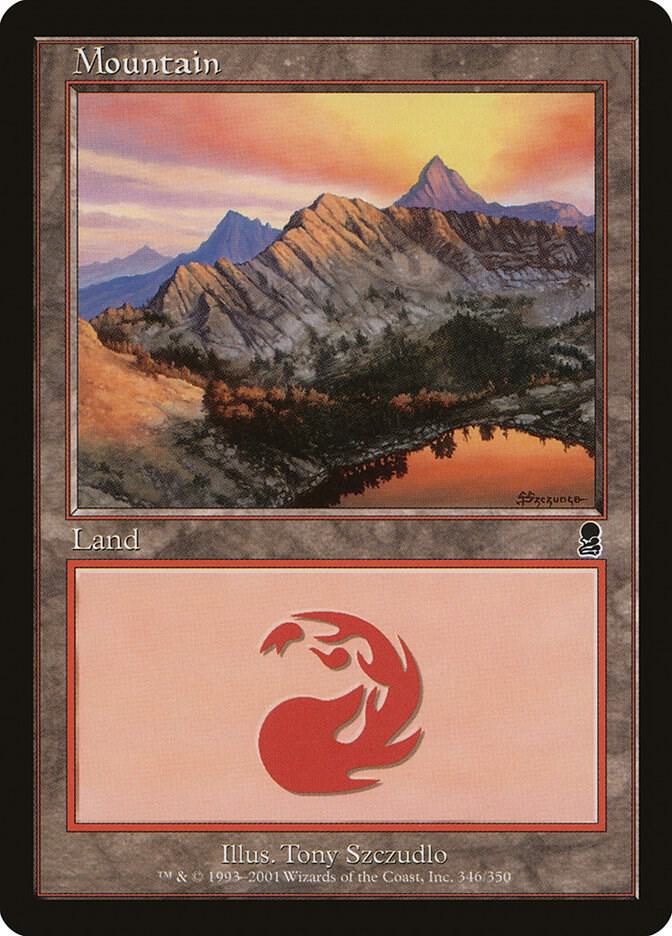 Mountain 346 card from Odyssey