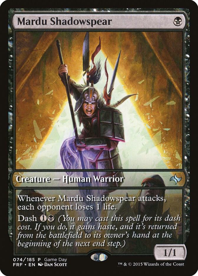 Mardu Shadowspear 74 card from Game Day & Store Championship Promos
