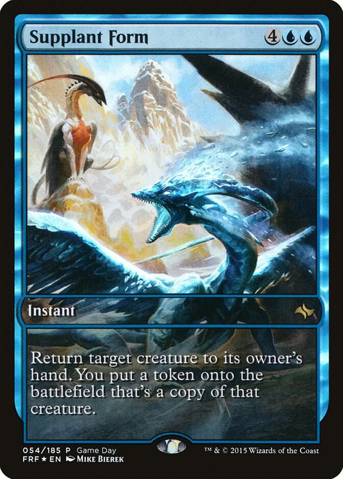 Supplant Form 54 card from Game Day & Store Championship Promos