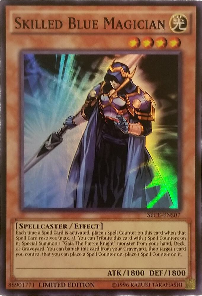 Skilled Blue Magician (SE) SECE-ENS07 card from Secrets of Eternity