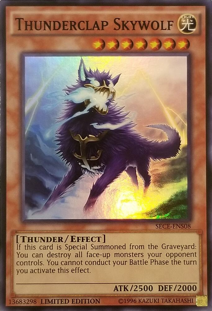 Thunderclap Skywolf (SE) SECE-ENS08 card from Secrets of Eternity