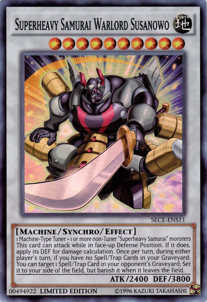 Superheavy Samurai Warlord Susanowo (SE) SECE-ENS11 card from Secrets of Eternity