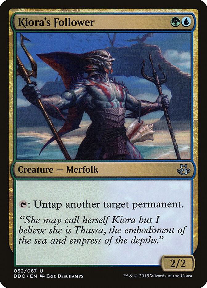 Kiora's Follower 52 card from Duel Decks: Elspeth vs. Kiora