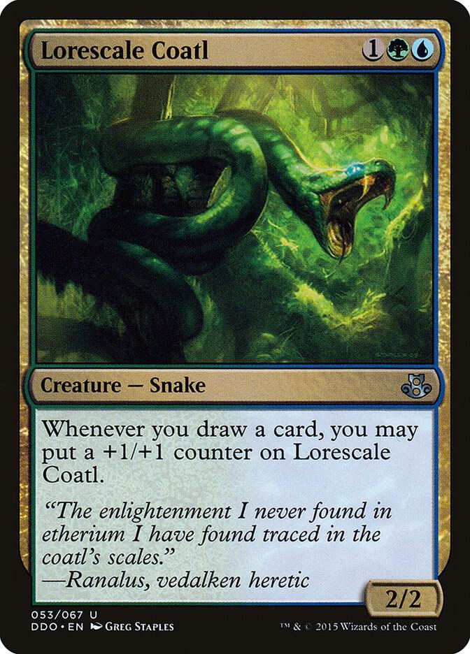 Lorescale Coatl 53 card from Duel Decks: Elspeth vs. Kiora