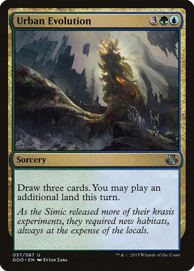 Urban Evolution 57 card from Duel Decks: Elspeth vs. Kiora
