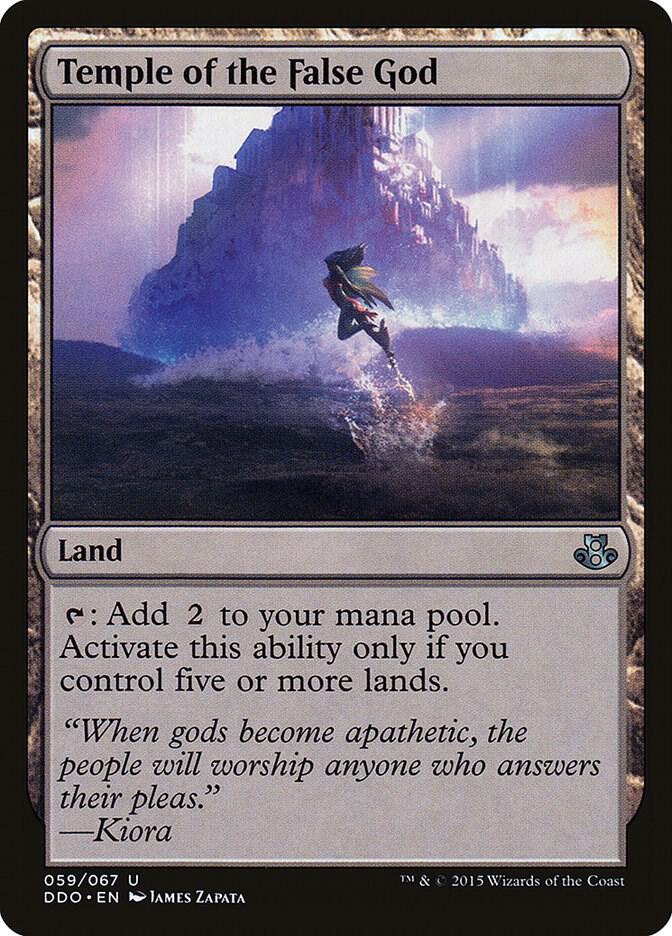 Temple of the False God 59 card from Duel Decks: Elspeth vs. Kiora