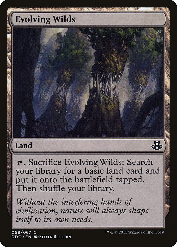 Evolving Wilds 58 card from Duel Decks: Elspeth vs. Kiora