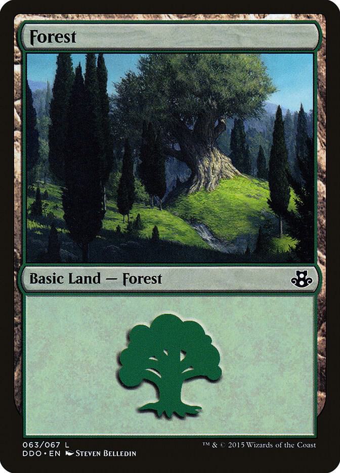 Forest 63 card from Duel Decks: Elspeth vs. Kiora