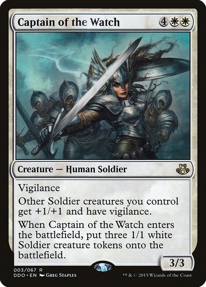 Captain of the Watch 3 card from Duel Decks: Elspeth vs. Kiora