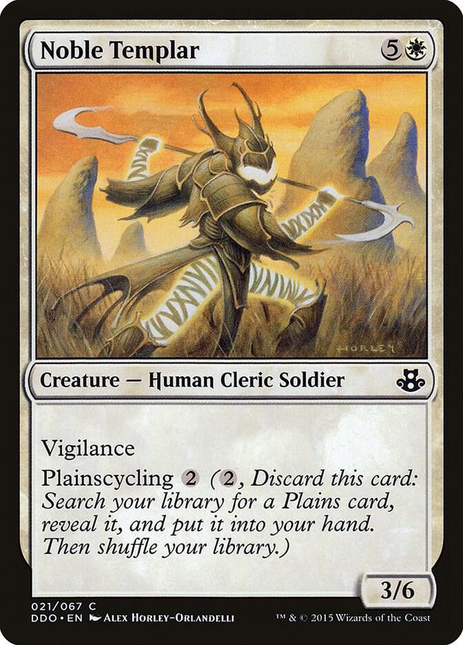 Noble Templar 21 card from Duel Decks: Elspeth vs. Kiora