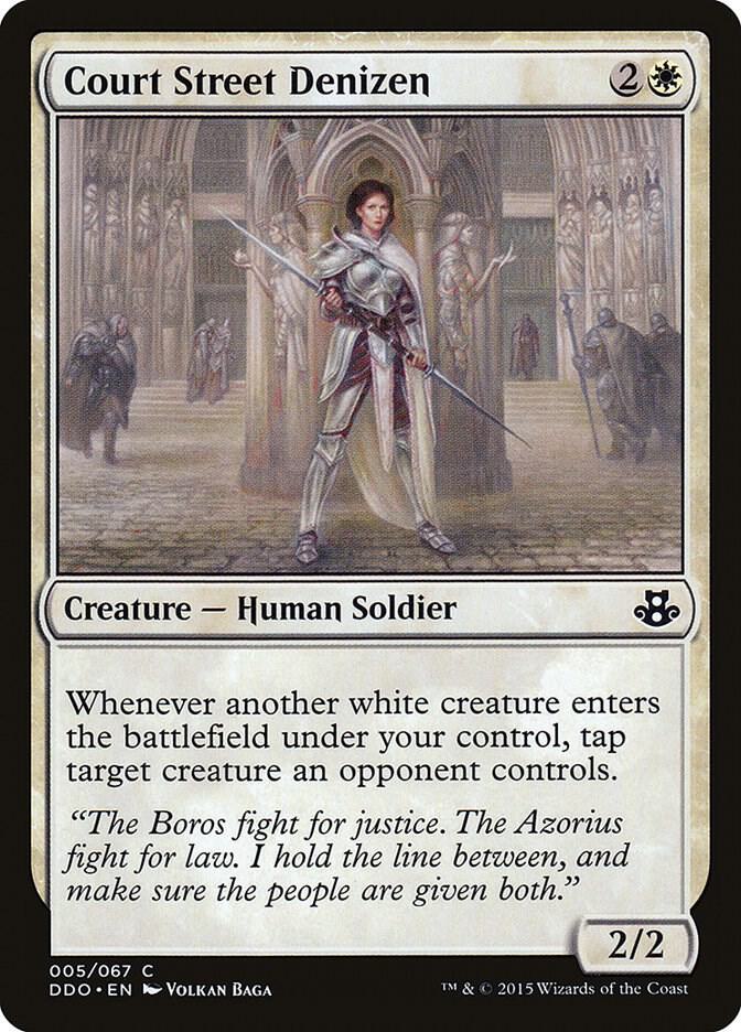 Court Street Denizen 5 card from Duel Decks: Elspeth vs. Kiora