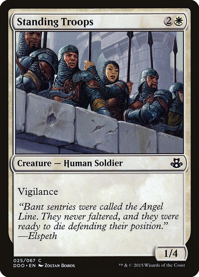 Standing Troops 25 card from Duel Decks: Elspeth vs. Kiora