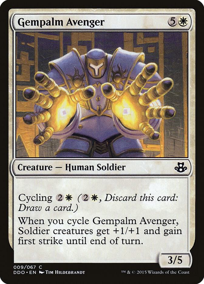 Gempalm Avenger 9 card from Duel Decks: Elspeth vs. Kiora