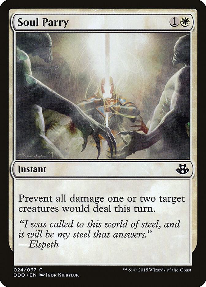 Soul Parry 24 card from Duel Decks: Elspeth vs. Kiora