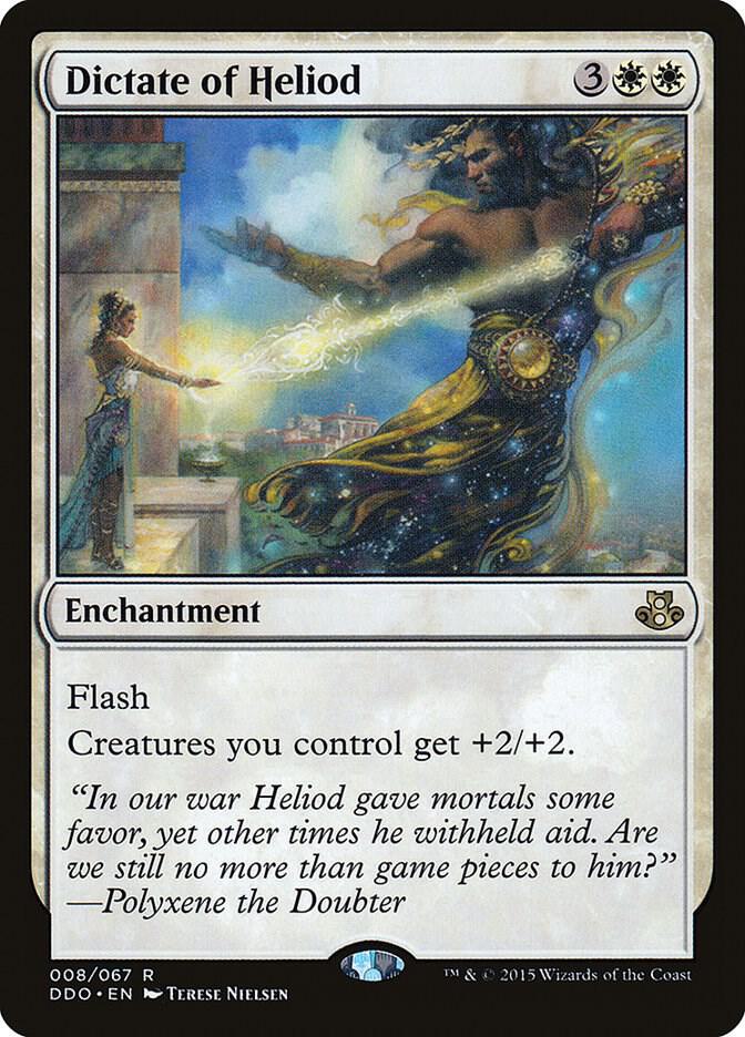 Dictate of Heliod 8 card from Duel Decks: Elspeth vs. Kiora