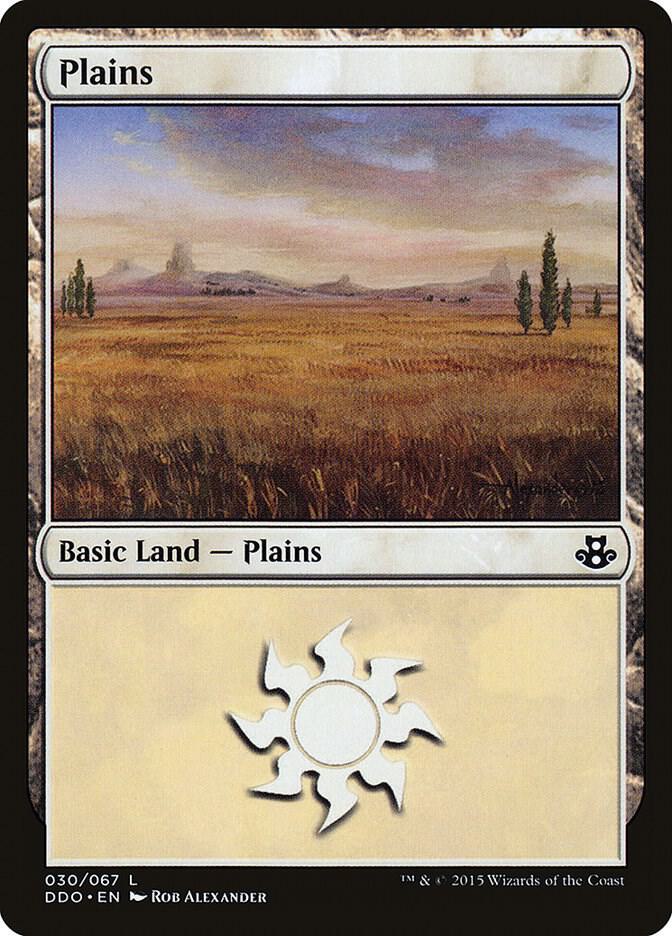 Plains 30 card from Duel Decks: Elspeth vs. Kiora