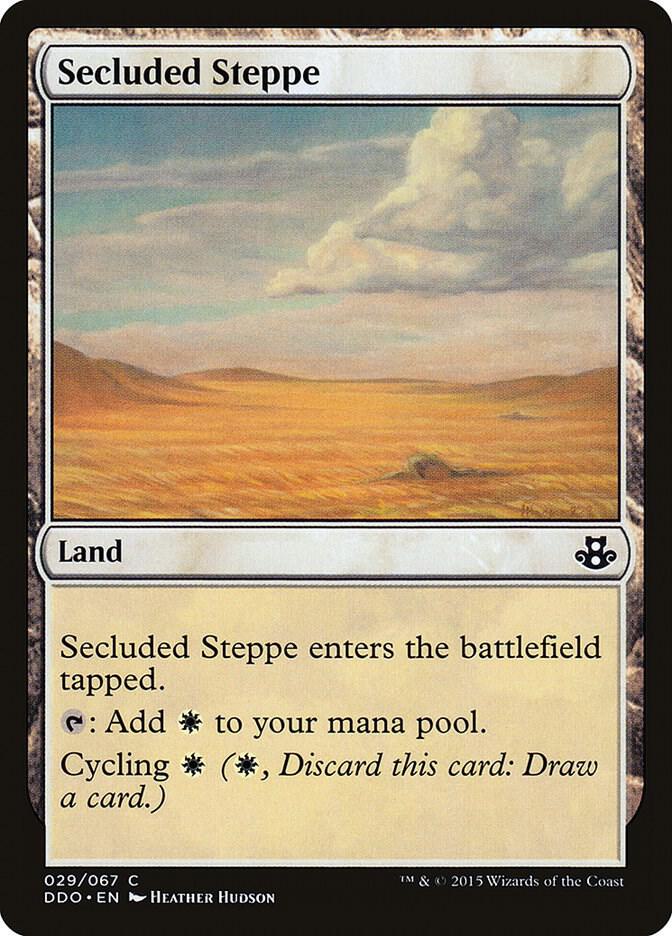 Secluded Steppe 29 card from Duel Decks: Elspeth vs. Kiora