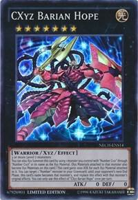 CXyz Barian Hope (SE) NECH-ENS14 card from The New Challengers